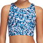 ディックス キッズ スポーツブラ DSG Girls' Printed High Neck Bra - Zig Zag Purple