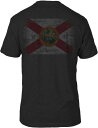 tOE Y TVc FloGrown Men's Washed Flag Short Sleeve T-Shirt - HEATHER CHARCOAL