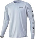 nbN Y TVc  T Huk Men's Tuna Badge Pursuit Long Sleeve Fishing Shirt - GLACIER