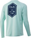 nbN Y TVc  T HUK Men's Hex Pursuit Long Sleeve Fishing Shirt - SEAFOAM