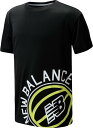 j[oX LbY TVc New Balance Boys' Basketball Poly T-Shirt - Black