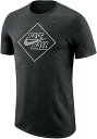 iCL Y TVc Nike Mens Diamond Marled Short Sleeve T-Shirt - Black