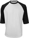 }b` Y 싅 Vc Marucci Men's 3/4 Performance Baseball Top - White/Black