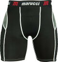 マルッチ メンズ 野球 タイツ Marucci Men's Padded Baseball Sliding Shorts - Black