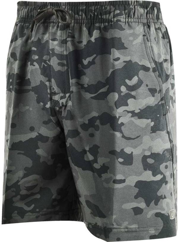   硼ȥѥ AVID Men's Sandbar Volley Shorts - Black Camo