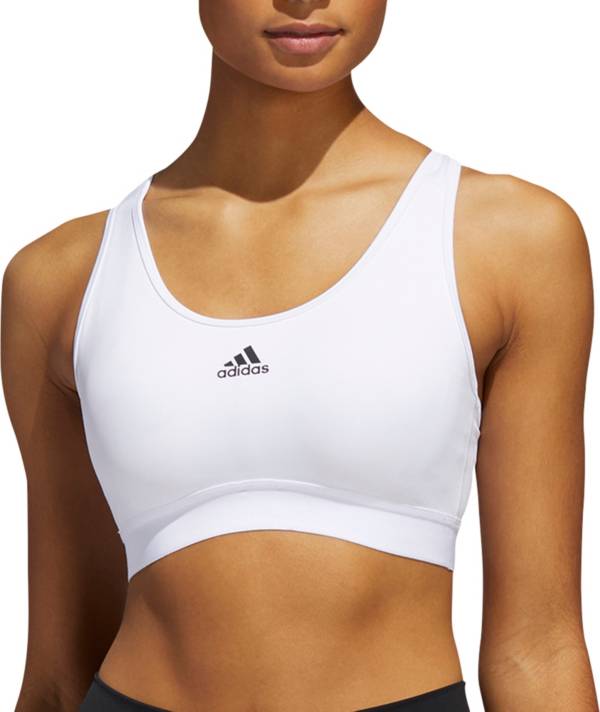 アディダス レディース スポーツブラ adidas Women 039 s Believe This Core Sports Bra - White