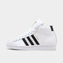 アディダス キッズ/レディース adidas Originals Pro Model GS スニーカー Cloud White/Core Black/Gold Foil