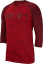 iCL Y 싅 TVc Nike Men's Dry MLB 3/4 Sleeve Baseball T-Shirt - UniversityRed/TeamCrimson