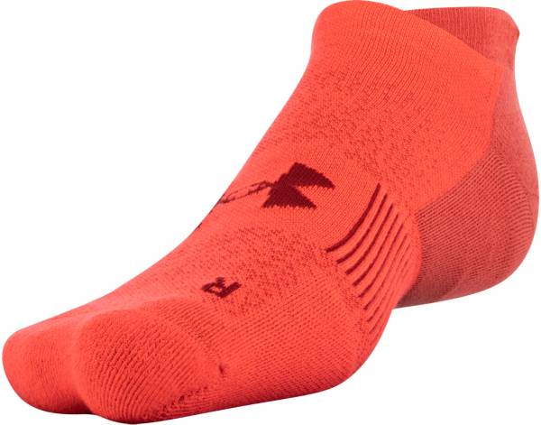 アンダーアーマー メンズ ソックス Under Armour Men 039 s ArmourDry Running No Show Socks - Venom Red