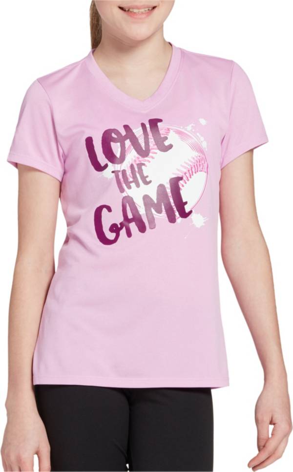 楽天trois　HOMMEディックス キッズ Tシャツ DSG Girls' Performance Graphic T-Shirt - Htr Pale Orchid/Love Game