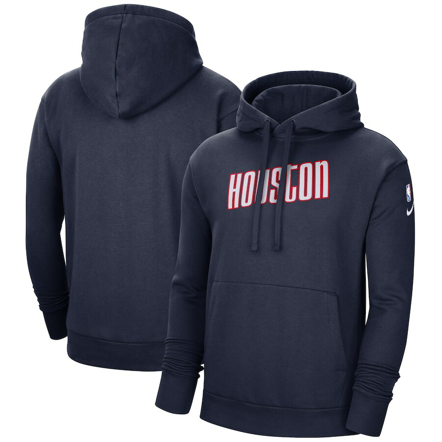 ナイキ メンズ パーカー "Houston Rockets" Nike 2021/22 City Edition Essential Logo Pullover Hoodie - Navy