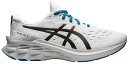 アシックス メンズ ランニングシューズ Asics Men's Novablast 2 Running Shoes - White/Black
