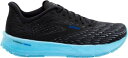 ブルックス メンズ ランニングシューズ Brooks Men's Hyperion Tempo Running Shoes - Black/Aqua