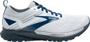 ubNX Y jOV[Y Brooks Men's Ricochet 3 Running Shoes - White/Grey/Blue