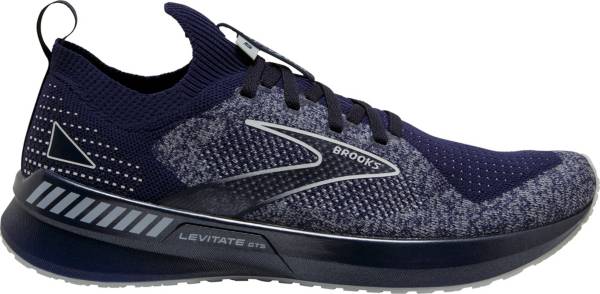 ブルックス メンズ ランニングシューズ Brooks Men's Levitate StealthFit GTS 5 Running Shoes - Navy