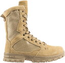 5.11 タクティカル メンズ ブーツ 5.11 Tactical Men's Evo 8” Side Zip Tactical Boots - Desert