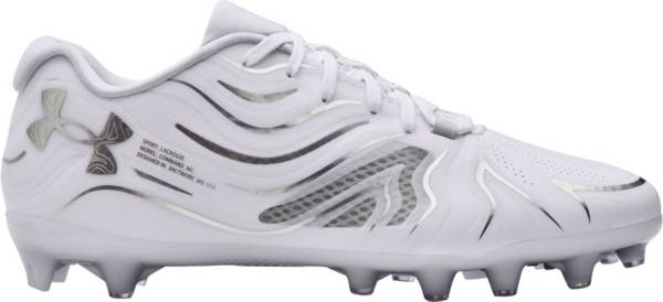 アンダーアーマー メンズ ラクロスシューズ Under Armour Men's Command MC Lacrosse Cleats - White/S..