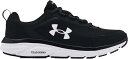 A_[A[}[ Y jOV[Y Under Armour Men's Charged Assert 9 Running Shoes - Black/White