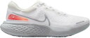 ナイキ メンズ ランニングシューズ Nike Men's React Phantom Run Flyknit 2 Running Shoes - White/Silver