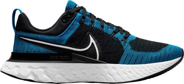 ナイキ メンズ ランニングシューズ Nike Men 039 s React Infinity Run Flyknit 2 Running Shoes - Black/Blue