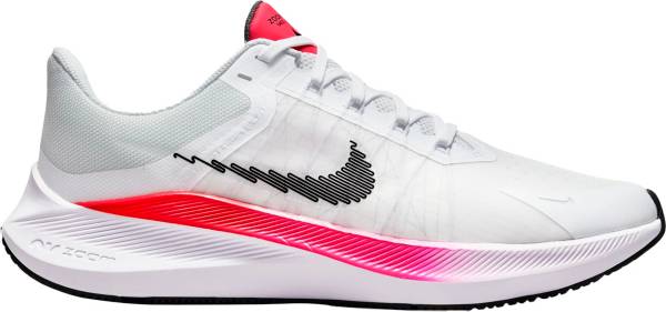 ナイキ メンズ ランニングシューズ Nike Men's Winflo 8 Running Shoes - White/Crimson