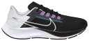 ナイキ メンズ ランニングシューズ Nike Men's Air Zoom Pegasus 38 Running Shoes - Black/Silver