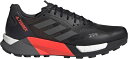 AfB_X Y jOV[Y adidas Men's Terrex Agravic Ultra Trail Running Shoes - Black/Grey/Red