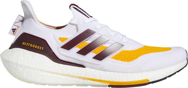 アディダス メンズ ランニングシューズ adidas Men's Ultraboost 21 Arizona State Running Shoes - White/Maroon