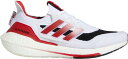 アディダス メンズ ランニングシューズ adidas Men's Ultraboost 21 Nebraska Running Shoes - White/Bl...