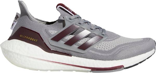 アディダス メンズ ランニングシューズ adidas Men's Ultraboost 21 Texas A&M Running Shoes - Grey/Maroon