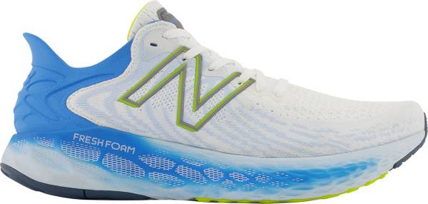 ニューバランス メンズ ランニングシューズ New Balance Men 039 s Fresh Foam 1080 V11 Running Shoes - White/Blue/Yellow