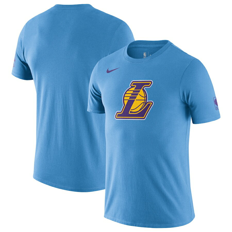 ナイキ メンズ Tシャツ ”Los Angeles Lakers" Nike 2021/22 City Edition Essential Logo T-Shirt - Powder Blue