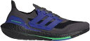 AfB_X Y jOV[Y adidas Men's Ultraboost 21 Running Shoes - Black/Blue/Green