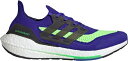 アディダス メンズ ランニングシューズ adidas Men's Ultraboost 21 Running Shoes - Green/Black/Purpl...