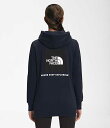 m[XtFCX fB[X p[J[ The North Face Womenfs Box NSE Pullover Hoodie - Aviator Navy - TNF Black