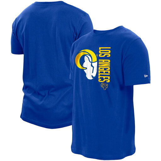 ニューエラ メンズ Tシャツ "Los Angeles Rams" New Era Split Logo 2-Hit T-Shirt - Royal ニューエラ メンズ Tシャツ "Los Angeles Rams" New Era Split Logo 2-Hit T-Shirt - Royal