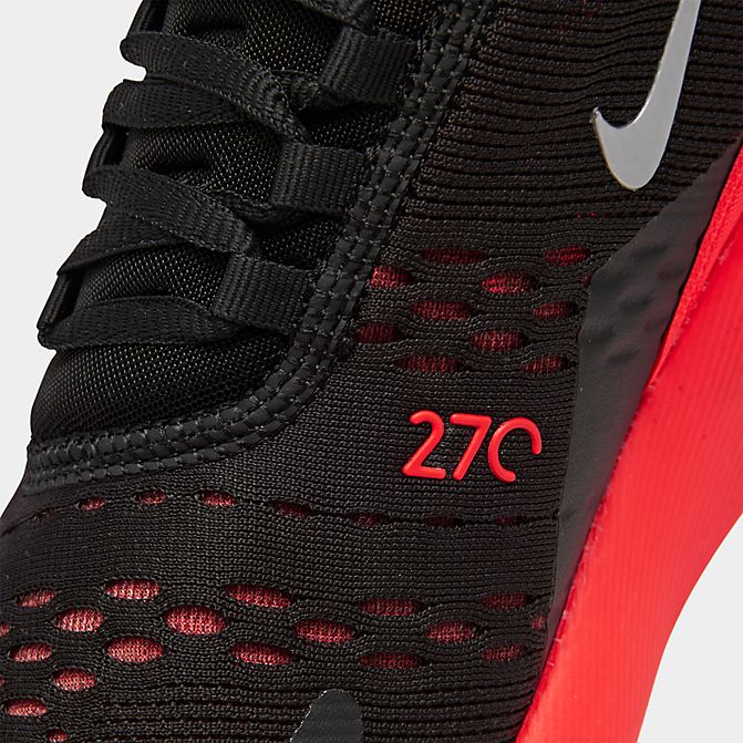 ナイキ メンズ Nike Air Max 270 スニーカー Black/Metallic Silver/Bright Crimson エアマックス270
