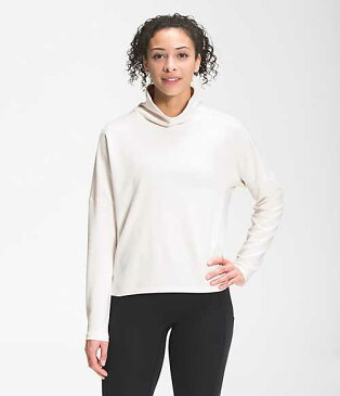 ノースフェイス レディース スウェットシャツ The North Face Women’s Basin Funnel Neck Long Sleeve - Gardenia White Heather