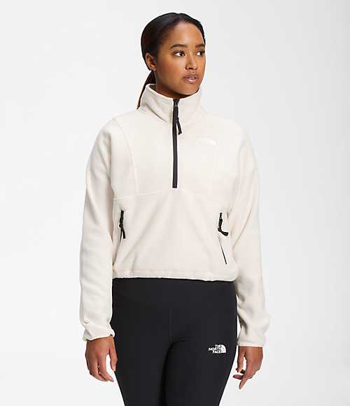 ノースフェイス レディース ジャケット The North Face Women’s TKA Attitude 1/4 Zip Fleece - Gardenia White