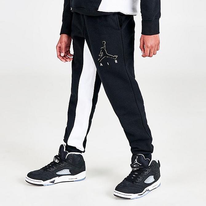 ジョーダン キッズ ジョガーパンツ Boys' Jordan Jumpman By Nike Metallic Jogger Pants - Black/Gold