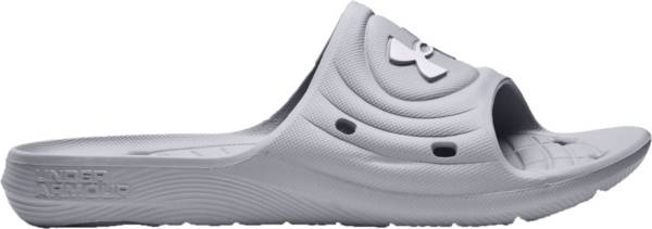 アンダーアーマー メンズ サンダル Under Armour Men's Locker III Slides - Grey/White