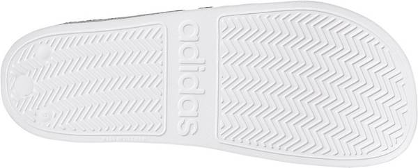 アディダス メンズ サンダル adidas Men's Adilette Shower Slides - White/Black 2