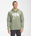 ノースフェイス メンズ パーカー The North Face Men's Bearscape Pullover Hoodie - Tea Green/TNF White