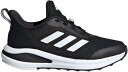 AfB_X LbY/fB[X jOV[Y adidas Kids' Grade School FortaRun Running Shoes - Black/White