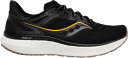サッカニー メンズ ランニングシューズ Saucony Men's Hurricane 23 Running Shoes - Black/Gold
