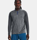 A_[A[}[ Y TVc  T Men's UA Tech 2.0 1/4 Zip - Pitch Gray/Royal