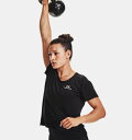 A_[A[}[ fB[X TVc Under Armour Women's UA RUSH Energy Core Short Sleeve - Black/White