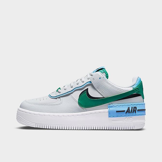 ナイキ レディース スニーカー Women 039 s Nike Air Force 1 Shadow Casual Shoes - Photon Dust/Malachite/Black/University Blue/White