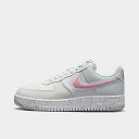 iCL fB[X Xj[J[ Women's Nike Air Force 1 Crater Casual Shoes - Photon Dust/Rush Pink/Pink Prime/White