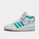 アディダス レディース スニーカー Women's Adidas Originals Forum Mid Casual Shoes - White/Mint R...